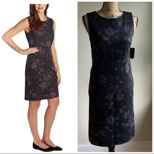 Mario Serrani sheath dress size XS purple floral